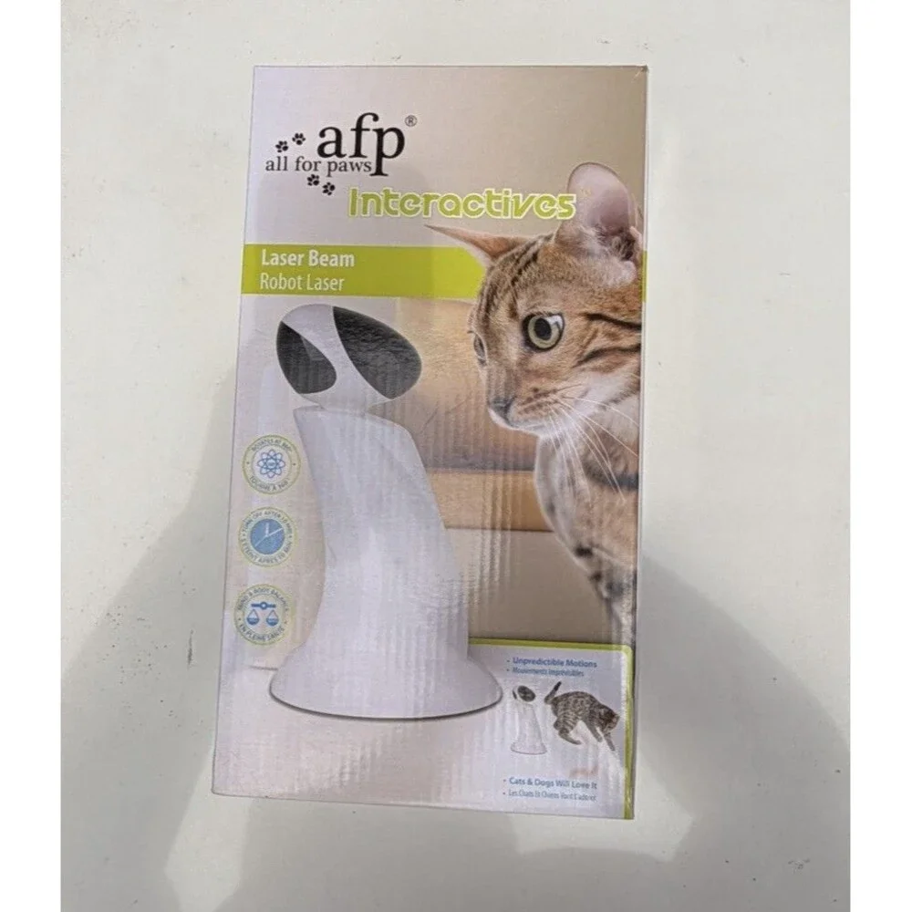 AFP All For Paws Robot Laser  Unpredictable Interactive Dog & Cat  Amusement Toy